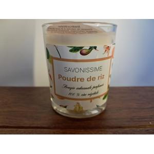 Bougie poudre de riz