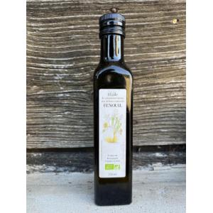 Huile vierge bio aromatisée fenouil