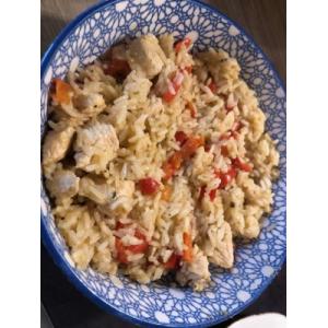 Poulet 🐓poivrons riz long grain sauté thaï