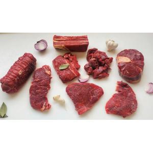 Colis de viande de bœuf fraîche