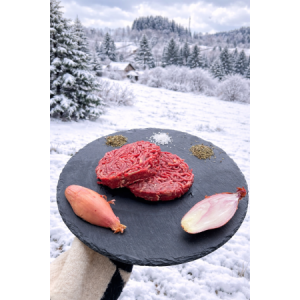 Carton de steaks hachés de bœuf surgelés