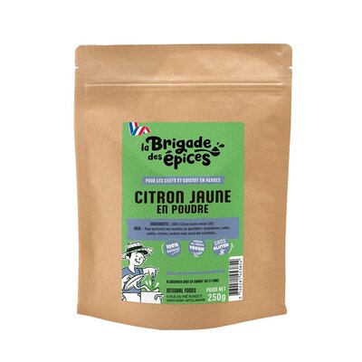 Citron jaune en poudre