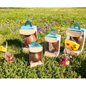 Oeuf de paques taille s enrobage noir