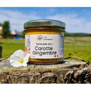 Tartinade bio de carotte au gingembre