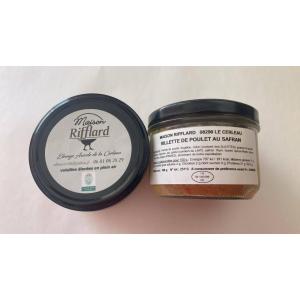 Rillette de poulet au safran