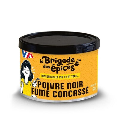 Poivre noir fumé concassé