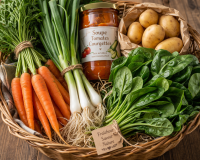 Grand assortiment de légumes de saison
