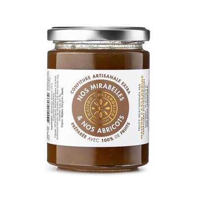 Confiture extra de mirabelles et abricots