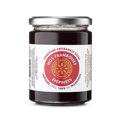 Confiture extra de framboises épépinées