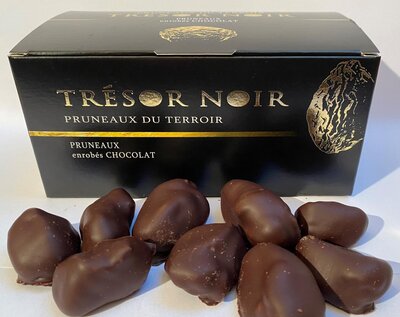 Pruneaux enrobés de chocolat