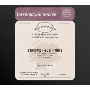Café grain - ethiopie-guji - torréf. foncée