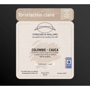 Café grain - colombie-cauca - torréf. claire