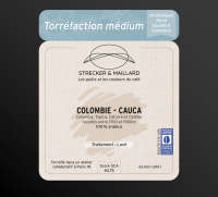 Café grain - colombie-cauca - torréf. medium