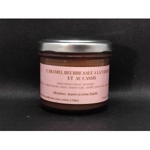 Caramel beurre salé vanille et cassis