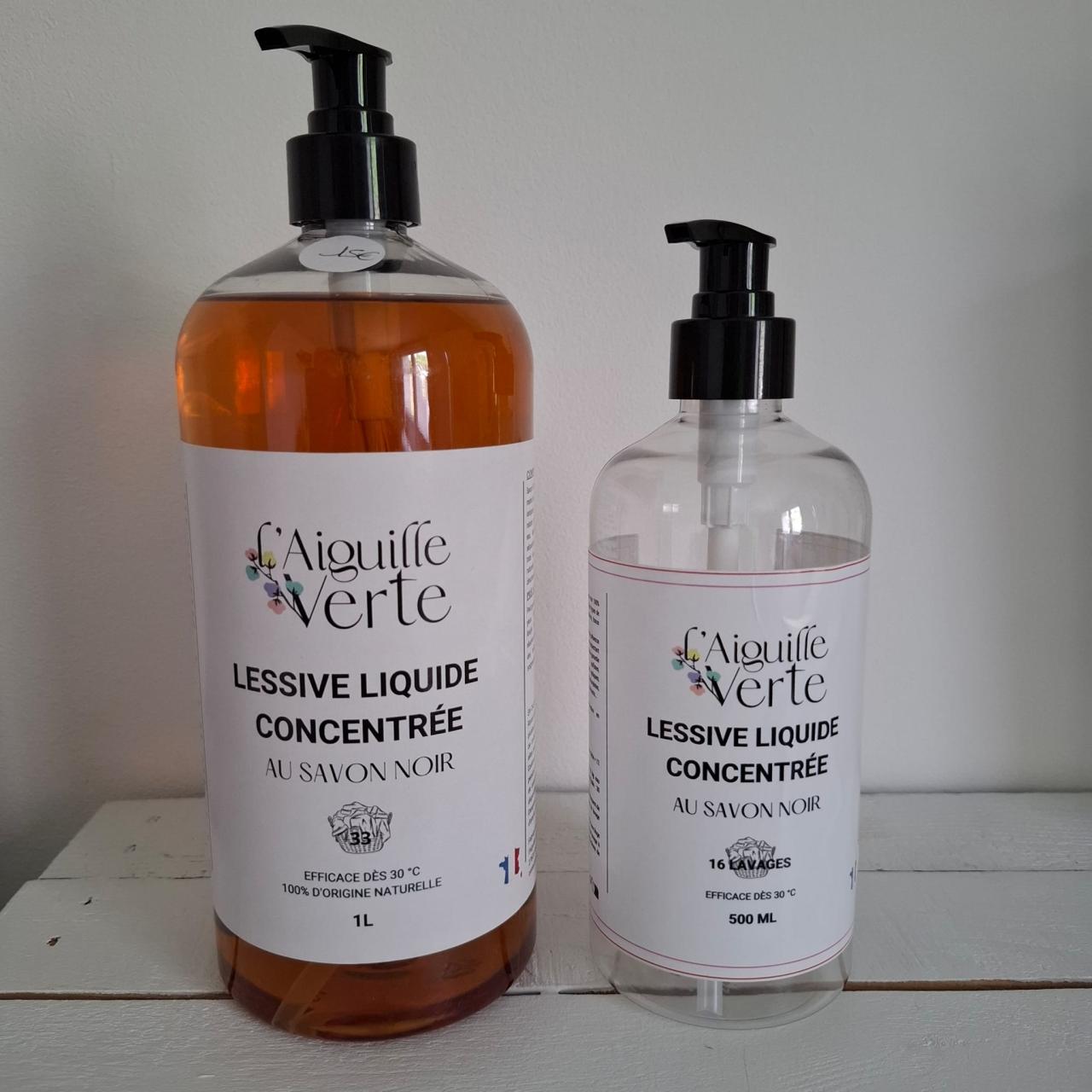 Lessive liquide 500 ml concentrée - 1 u - L'aiguille Verte - Locavor.fr