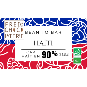 Chocolat 'bean to bar' de haïti 90%