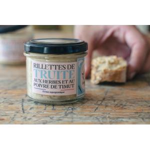 Rillettes de truite herbes/poivre de timut