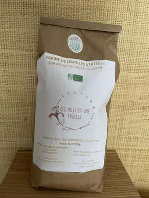 Farine de lentille verte bio