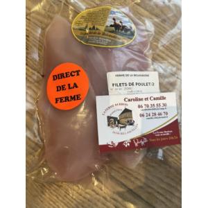 2 filets de poulet fermier (max 385 gr)