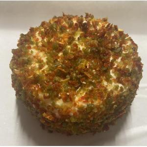 Crottin au duo de poivrons