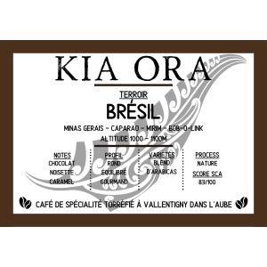 Kia ora 250g - origine brésil - moulu
