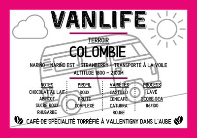 Vanlife 250g - origine colombie - en grains