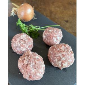 Boulettes nature de porc bio 480g (4 pièces)
