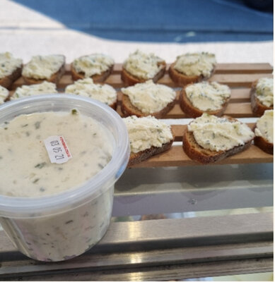 Fromage à tartiner ail anis citron