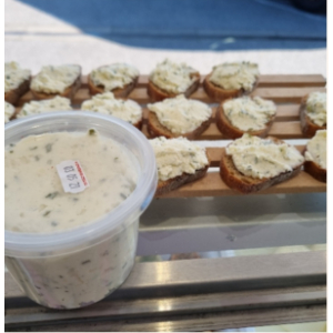 Fromage à tartiner ail anis citron