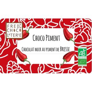 Chocolat noir au piment doux de bresse