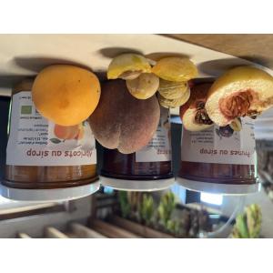 Pêches au sirop léger