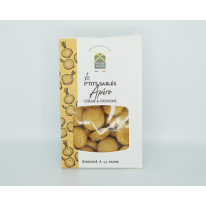 P'tits sablés apéro - crème & oignons