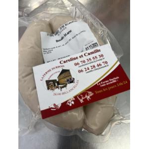 Boudin blanc  fermier  durbois (max 250gr)