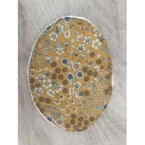 Porte savon 'jaune fleuri'