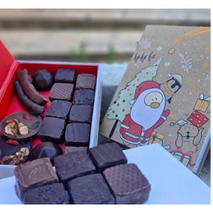 Boîte de chocolats livre de nöel 125 g