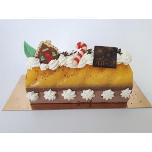 Bûche 6/8 parts chocolat -mandarine