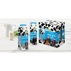 Brick litre lait demi-ecreme 100% cote d'or
