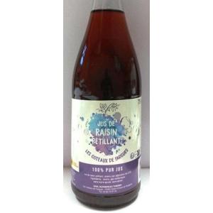 Jus de raisin rouge pétillant