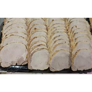 Rôti de porc cuit tranché
