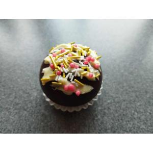 Boule pour chocolat chaud noël vermicelles or