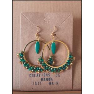 Boucles tissées vertes