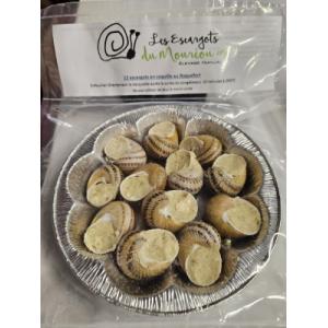 12 escargots en coquille au roquefort et noix
