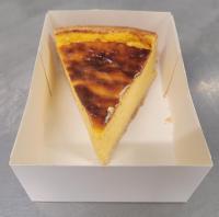 Tarte au flan vanille part