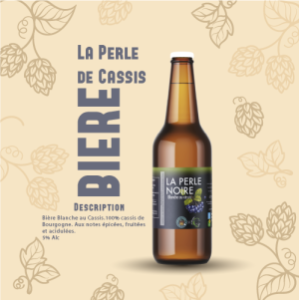 Bière blanche au cassis perle de cassis 75cl