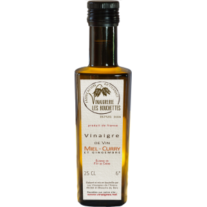 Vinaigre de vin, et miel curry gingembre