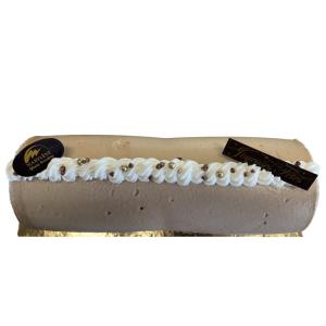 Bûche noisette/stracciatella 8/10 parts