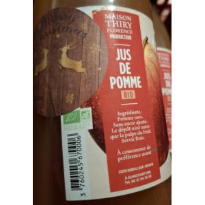 Jus de pomme de noël bio