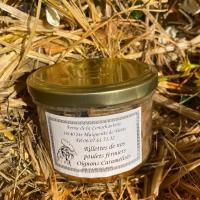 Rillettes de poulet aux oignons caramélisés