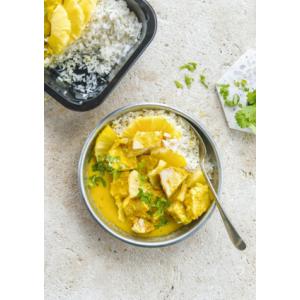 Poulet ananas coco + riz jasmin du cambodge