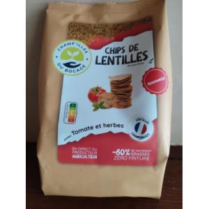 Chips de lentilles 'tomate et herbes'